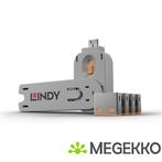 Lindy 40453 USB Port Blocker - Pack 4, Colour Code: Orange, Verzenden, Nieuw