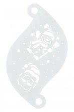 Witte Make Up Sjabloon Kerstman, Verzenden, Nieuw