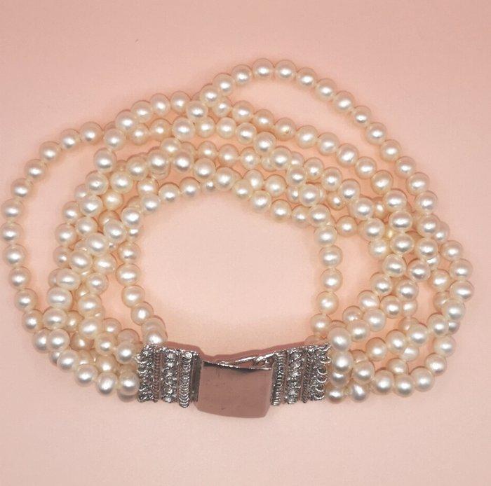 Zonder Minimumprijs - Armband Zilver Parel, Sieraden, Tassen en Uiterlijk, Armbanden