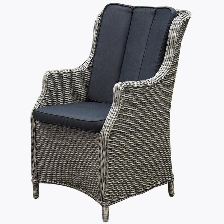 Darwin dining tuinstoel grijs, Tuin en Terras, Tuinstoelen, Nieuw, Wicker, Ophalen of Verzenden