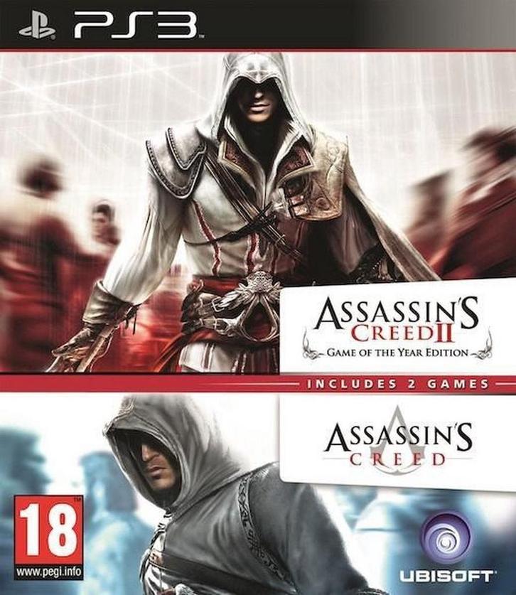 Playstation 3 Assassins Creed 2 & Assassins Creed, Spelcomputers en Games, Games | Sony PlayStation 3, Zo goed als nieuw, Verzenden