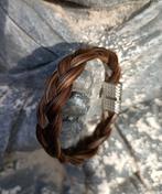 Paardenhaar armband normaal en enkel plat gevlochten, Verzenden, Nieuw