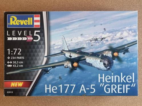 Revell 03913 Heinkel He-177 A-5 Greif 1:72, Hobby en Vrije tijd, Modelbouw | Vliegtuigen en Helikopters, Revell, Verzenden