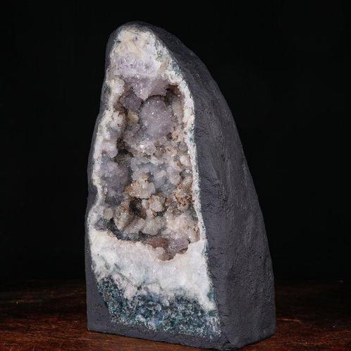 Amethist en Agaath geode – Natuurlijke Kristalkolom Amethist, Verzamelen, Mineralen en Fossielen