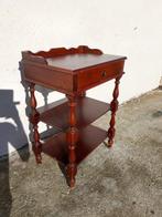 Wandtafel - Bijzettafel met lade en planken - Hout