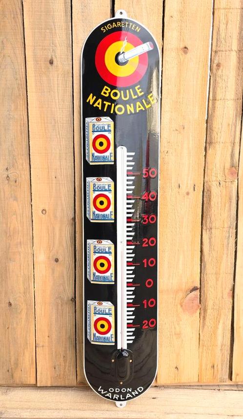 Emaille thermometer Boule Nationale groot, Verzamelen, Merken en Reclamevoorwerpen, Verzenden