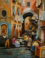Salvatore Montella (1949) - Scena popolare (Napoli), Antiek en Kunst