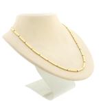 Gouden ketting met staafjes | 46,5 cm (staafjes ketting), Ophalen of Verzenden, Gebruikt, Overige kleuren, Goud