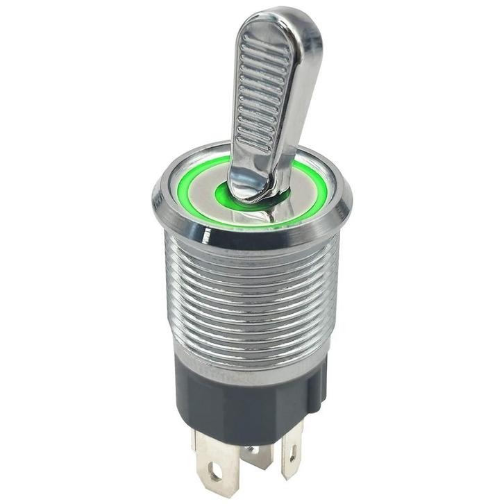 ProRide Metalen Tuimelschakelaar 12-24V OFF-ON - Inbouw -, Doe-het-zelf en Verbouw, Elektra en Kabels, Nieuw, Verzenden