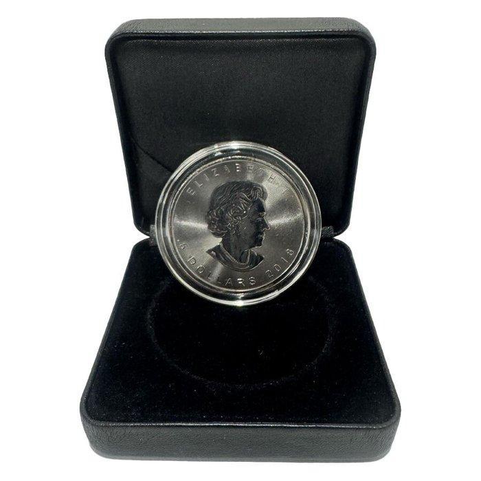 Canada. 2018 1 oz Maple Leaf Full Black Ruthenium Gilded, Postzegels en Munten, Edelmetalen en Baren