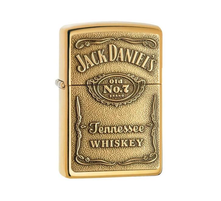 Zippo Jack Daniel's label (brass), Verzamelen, Rookartikelen, Aanstekers en Luciferdoosjes, Aansteker, Verzenden