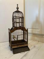 Vogelkooi - Hout - Antieke handbeschilderde