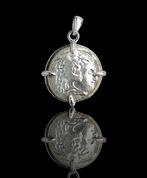 Oud-Grieks, Hellenistisch Zilver Munthanger - Drakma