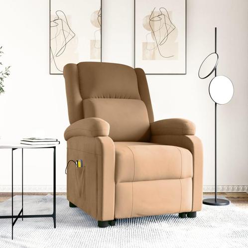 vidaXL Sta-op-massagestoel fluweel bruin, Sport en Fitness, Massageproducten, Nieuw, Verzenden