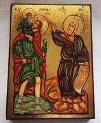 Icoon - Handgeschilderd Russisch icoon van Sint-Christoffel