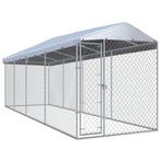 vidaXL Hondenkennel voor buiten met dak 760x190x225 m, Dieren en Toebehoren, Verzenden, Nieuw