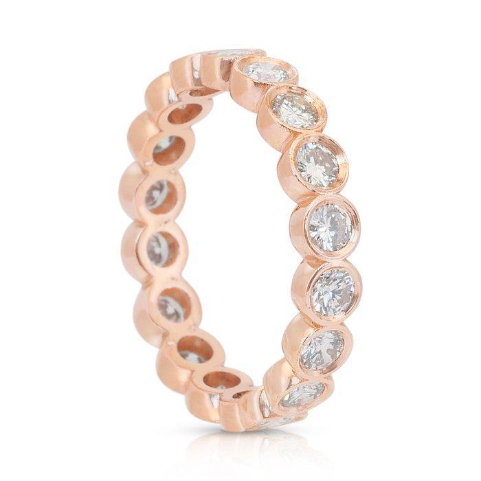 Zonder Minimumprijs - Ring - 18 karaat Roségoud - 1.26ct., Sieraden, Tassen en Uiterlijk, Ringen