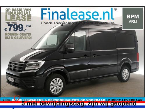 Volkswagen Crafter 2.0 TDI AUT HIGHLINE L3H3 FACELIFT €799pm, Auto's, Bestelauto's, Lease, Automaat, Diesel, Volkswagen, Zwart