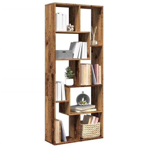 vidaXL Kamerscherm / boekenkast 67x25x161,5 cm hout oud, Huis en Inrichting, Kasten | Boekenkasten, Nieuw, Overige houtsoorten