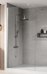 Douchewand Florida 70 x 200cm chroom inloopdouche anti-kalk