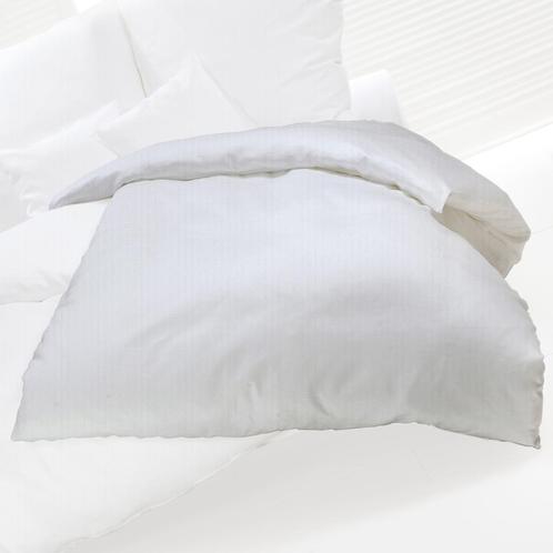 GGM Gastro | (10 stuks) Damast dekbedovertrek Linz - 140 x |, Huis en Inrichting, Slaapkamer | Beddengoed, Wit, Nieuw, Verzenden