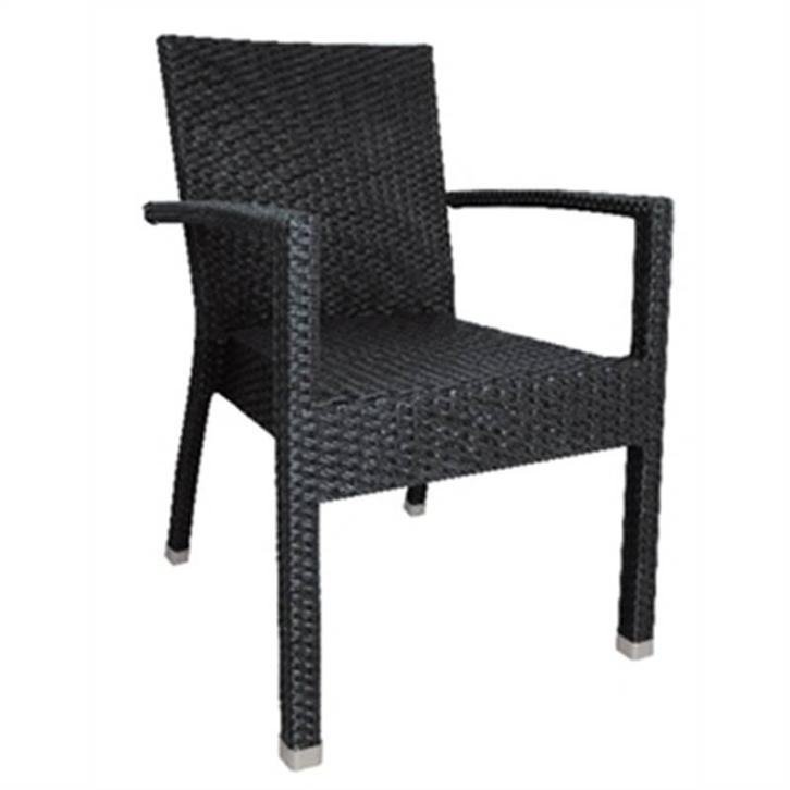 Luxe Rotan Stoel Zwart  | set 4 stuks, Zakelijke goederen, Horeca | Keukenapparatuur, Verzenden