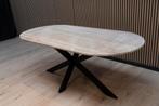 Luxe Taj Mahal Tafel 198x94 Plat Ovaal NU SLECHTS €1999, Huis en Inrichting, Tafels | Eettafels, Overige materialen, Magma Gold Kwartsiet