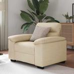 vidaXL Sofastoel Crème 60 cm Stof, Huis en Inrichting, Banken | Bankstellen, Verzenden, Nieuw, Stof