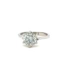 Ring - 14 karaat Witgoud - 2.02ct. tw. Diamant (Natuurlijk), Nieuw
