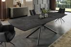 Uitschuifbare eettafel MIKADO 180-230cm grafiet keramiek, Huis en Inrichting, Ophalen of Verzenden, Nieuw