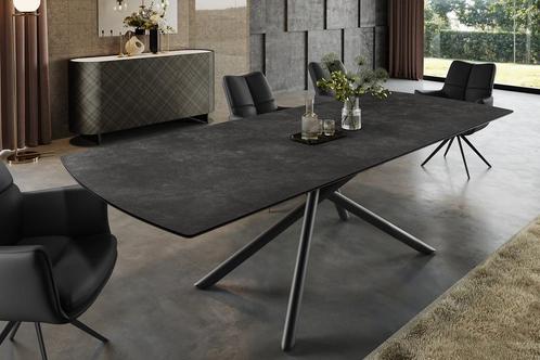 Uitschuifbare eettafel MIKADO 180-230cm grafiet keramiek, Huis en Inrichting, Tafels | Eettafels, Ophalen of Verzenden