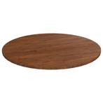 vidaXL Tafelblad rond Ø80x1,5 cm bewerkt massief eikenhout, Huis en Inrichting, Tafels | Eettafels, Verzenden, Nieuw