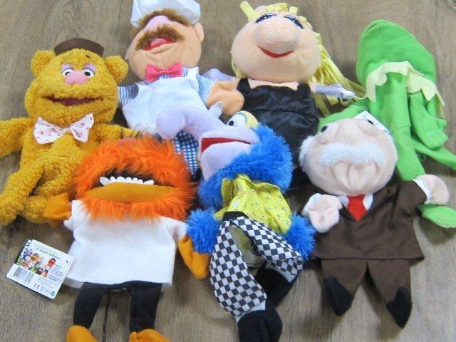 albert heijn - Pop 7 Muppet handpoppen - Nederland, Antiek en Kunst, Antiek | Overige Antiek