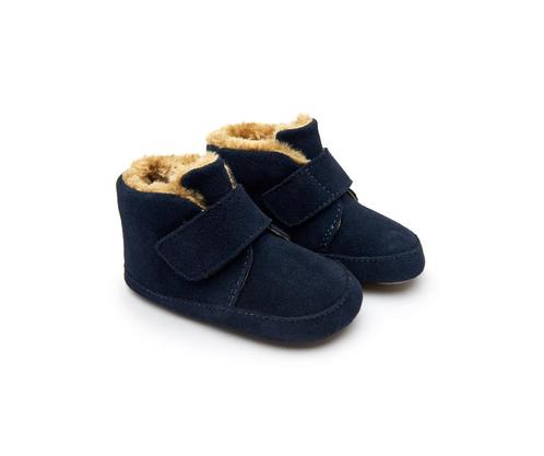 Hoge sneaker - Shloofy - suede - navy - maten: 19, 20, 21,, Kinderen en Baby's, Babykleding | Schoentjes en Sokjes, Schoentjes