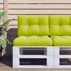 vidaXL Palletkussens 2 st stof felgroen, Verzenden, Nieuw, Groen