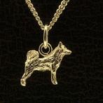 Gouden Alaska Malamute ketting hanger - klein, Verzenden, Nieuw