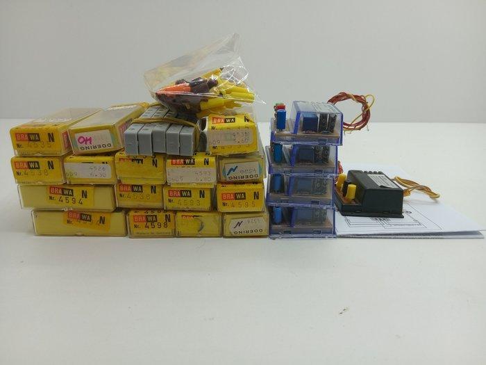 Brawa, Busch, Faller N - Model treinbevestiging (26) -, Hobby en Vrije tijd, Modeltreinen | N-Spoor