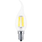 Voordeelpak 10x LED Lamp E14 Kaars Filament Gebogen Flame, Led-lamp, Soft of Flame, E14 (klein), Nieuw