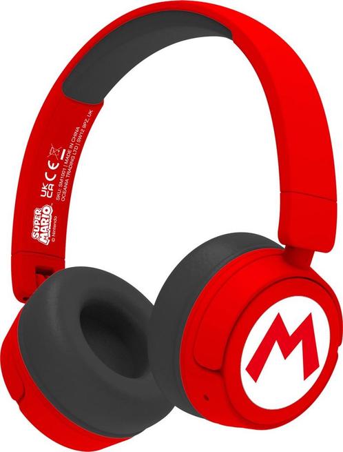 Super Mario - Mario logo - draadloze junior koptelefoon -, Audio, Tv en Foto, Koptelefoons, Verzenden