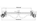 Torsie as geremd 850kg KNOTT padmaat 1200mm / flens 1650mm, Ophalen of Verzenden, Nieuw