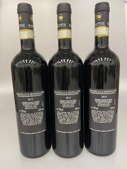 2013 Fattoi - Brunello di Montalcino DOCG - 3 Flessen (0.75, Verzamelen, Wijnen