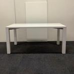 Design tafel Twinform 160x80 cm, hoogglans wit MDF, Gebruikt, Ophalen of Verzenden