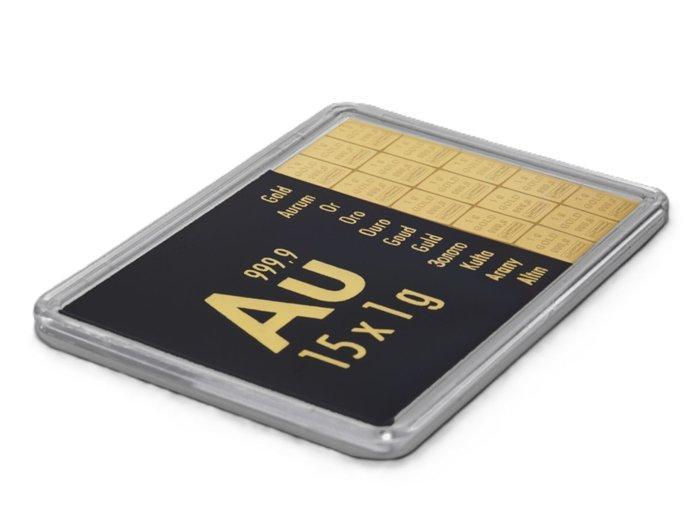 15 gram - Goud .999 - ESG / Valcambi SA - Met certificaat, Postzegels en Munten, Edelmetalen en Baren