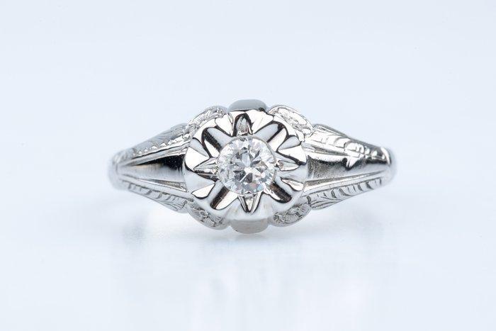 Ring - 18 karaat Witgoud - 0.25ct. tw. Diamant (Natuurlijk), Sieraden, Tassen en Uiterlijk, Ringen