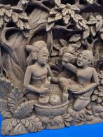 Houten reliëf - Bali - Indonesië (Zonder Minimumprijs)