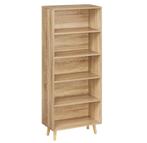 Nieuwe opbergkast te koop - Boekenkast in het eiken en wit, Verzenden, Nieuw, Met plank(en)