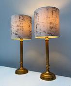 Tafellamp - Messing - Twee tafellampen, Antiek en Kunst