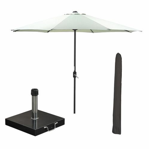 Garden Impressions Lotus stokparasol Ø300 cm - olijf incl 40, Tuin en Terras, Partytenten, Verzenden