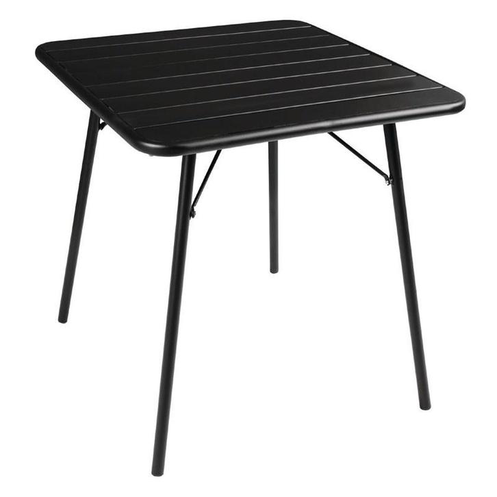 Stalen Vierkanten Tafel Zwart 70CM, Zakelijke goederen, Horeca | Keukenapparatuur, Verzenden
