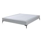 Tweepersoonsbed Lilla met bedbodem 180x200 cm lichtgrijs [en, Huis en Inrichting, Verzenden, Nieuw